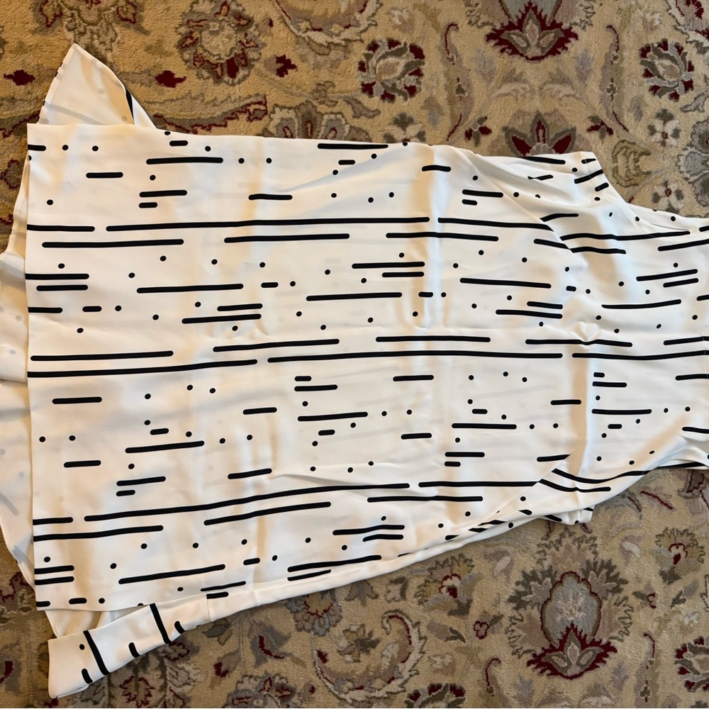 AKIRA Black and White Polka Dot Dress